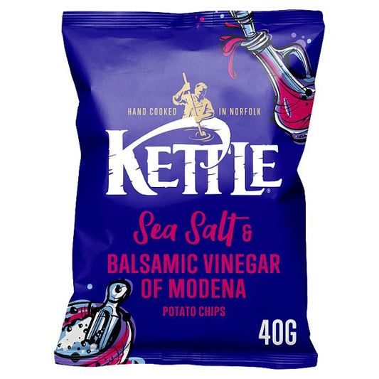 Kettle Sea Salt & Balsamic Vinegar of Modena Potato Chips 40g