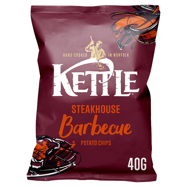 Kettle Steakhouse Barbecue Potato Chips 40g