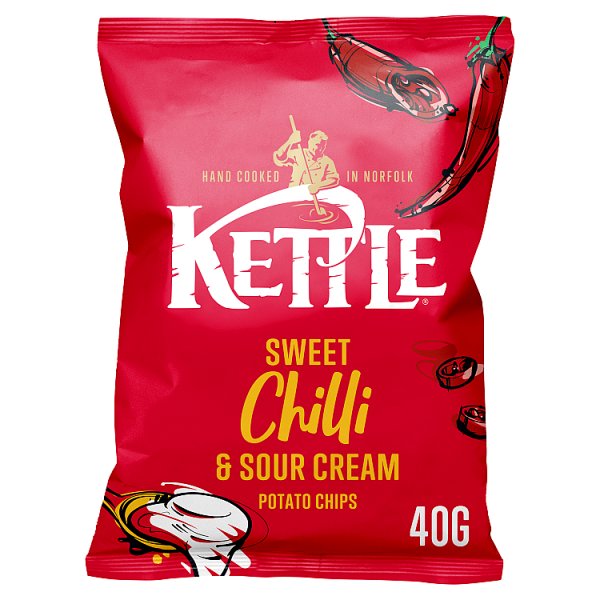 Kettle Sweet Chilli & Sour Cream Potato Chips 40g